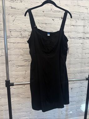 Old Navy Black Mini Dress with Wide Straps